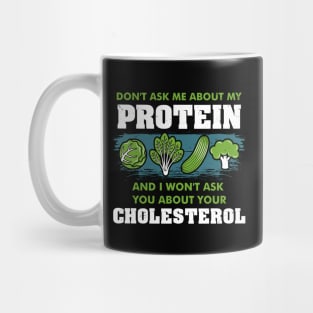 Funny Vegan Fitness Lovers Veggie Gift Idea Mug